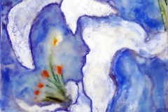 Encaustic Abstract Lily